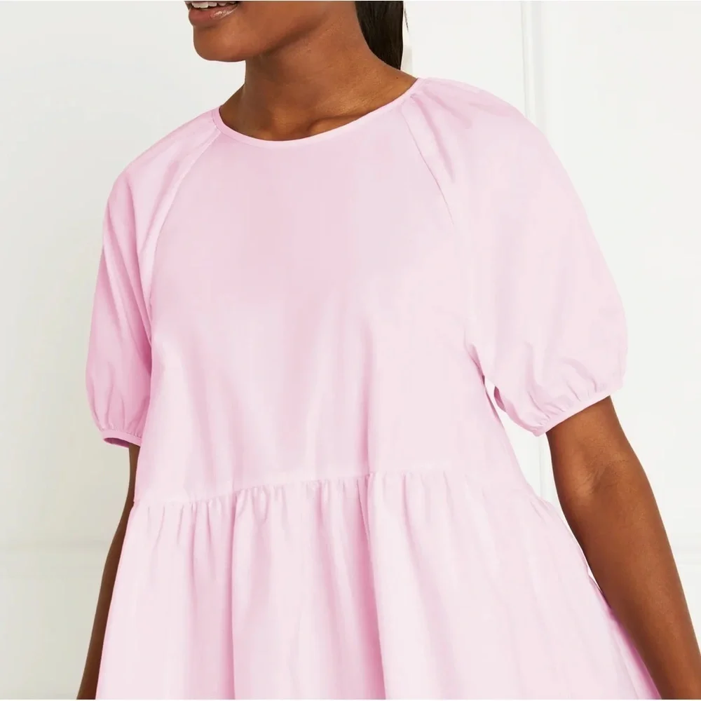 Hill House Francesca Puff Sleeve Top in Pink